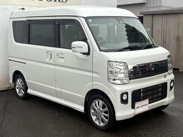 エブリイワゴン ＰＺターボスペシャル　修復歴無　ハイルーフ　ワンオーナー　ブレーキサポート　ナビ（フルセグテレビ・Ｂｌｕｅｔｏｏｔｈ接続・ＤＶＤ再生・ＣＤ・ＵＳＢ）両側電動スライドドア　オートステップ　アルミホイール　電動格納ドアミラー（5枚目）