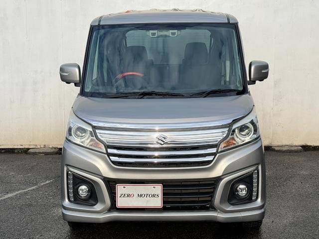 スペーシアカスタム ＸＳ　後期　４ＷＤ　車検２年付　ブレーキサポート　両側電動スライド　レーンキープアシスト　ＨＩＤライト　シートヒーター　アルミホイール　電動格納ドアミラー　盗難防止システム　スマートキー　プライバシーガラス（3枚目）