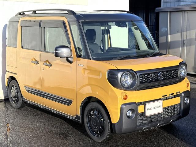 スペーシアギア ハイブリッドＸＺ　ターボ　車検２年付　ブレーキサポート　８インチナビ（フルセグテレビ・Ｂｌｕｅｔｏｏｔｈ・ＤＶＤ再生・ＣＤ）ＥＴＣ　ドラレコ　全方位カメラ　両側電動スライドドア　オートクルーズコントロール　レーンキープアシスト（5枚目）