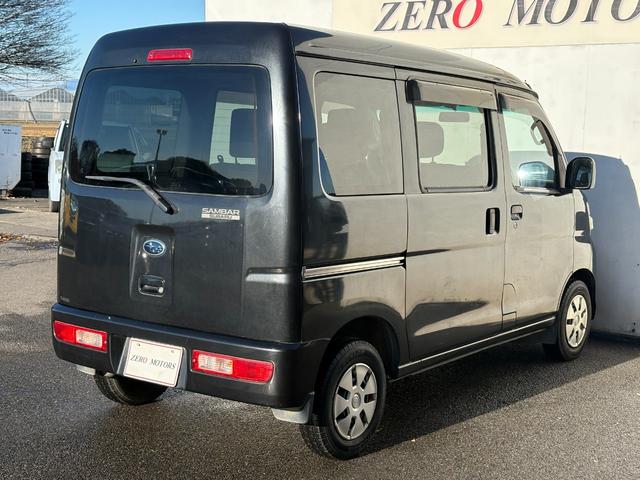 サンバーバン VCターボ ハイルーフ 修復歴無 車検2年付 キーレス ETC ナビ テレビ CD パワーウィンドウ 電動格納ドアミラー オーバーヘッドコンソール ドアバイザー フルフラット ABS 4AT(17枚目)
