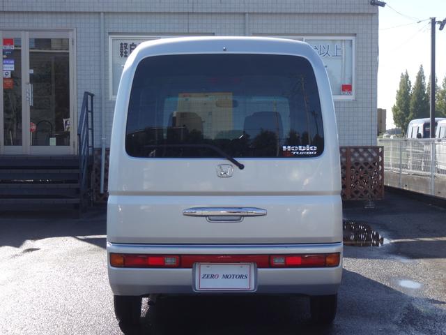 バモスホビオ ターボ 修復歴無 車検2年付 ラジオ キーレス ドアバイザー フルフラット ライトレベライザー ABS プライバシーガラス(13枚目)