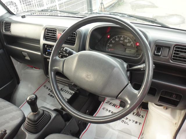 キャリイトラック KC 4WD 5MT 修復歴無 エアコン パワステ ラジオ ドアバイザー ライトレベライザー タイミングチェーン式(3枚目)