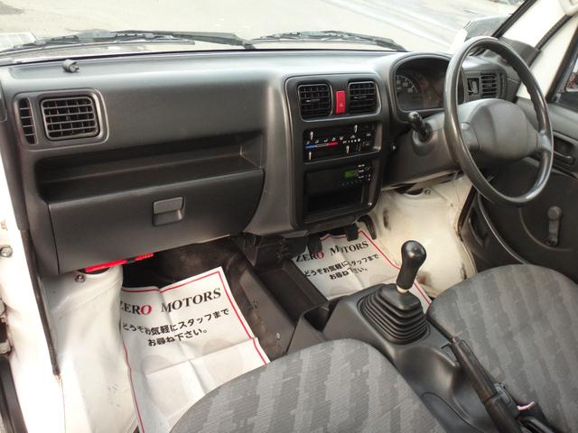 キャリイトラック KC 4WD 5MT 修復歴無 エアコン パワステ ラジオ ドアバイザー ライトレベライザー タイミングチェーン式(5枚目)
