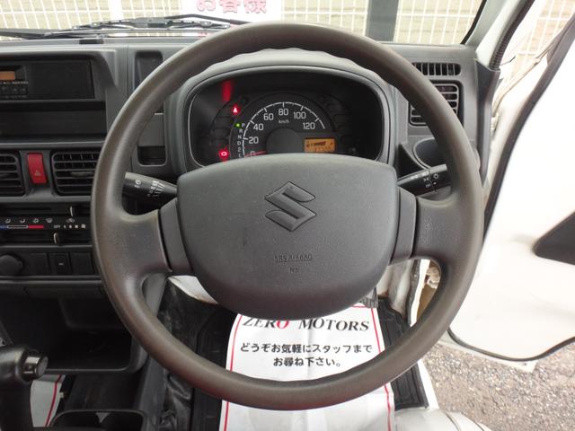 キャリイトラック KCエアコン・パワステ 4WD 3AT 修復歴無 3方開 車検2年付 エアコン パワステ ラジオ ドアバイザー ライトレベライザー タイミングチェーン式 フロアマット エアバッグ(35枚目)
