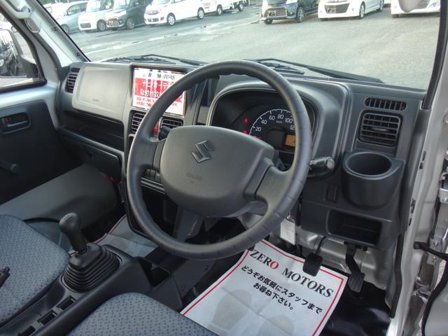 キャリイトラック ＫＣエアコン・パワステ　４ＷＤ　５ＭＴ　エアコン　パワステ　３方開　横滑り防止装置　ドアバイザー　オートライト　ＡＢＳ　タイミングチェーン式　エアバッグ（3枚目）