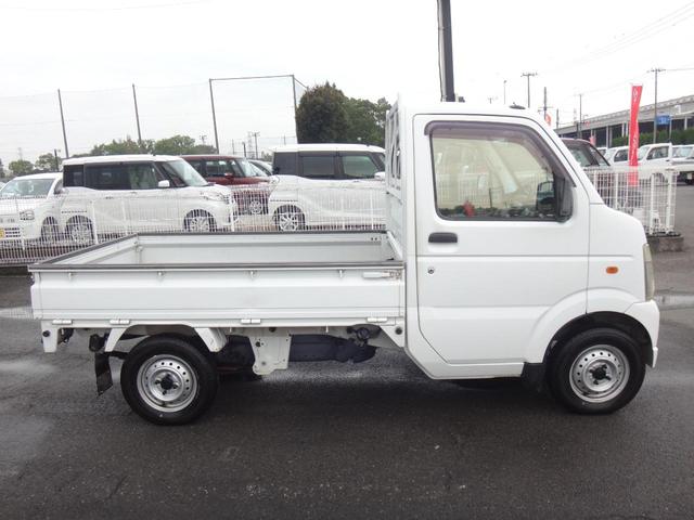 キャリイトラック KCエアコン・パワステ 4WD 5MT 修復歴無 3方開 エアコン パワステ ラジオ LEDヘッドライト ドアバイザー ライトレベライザー タイミングチェーン式(15枚目)