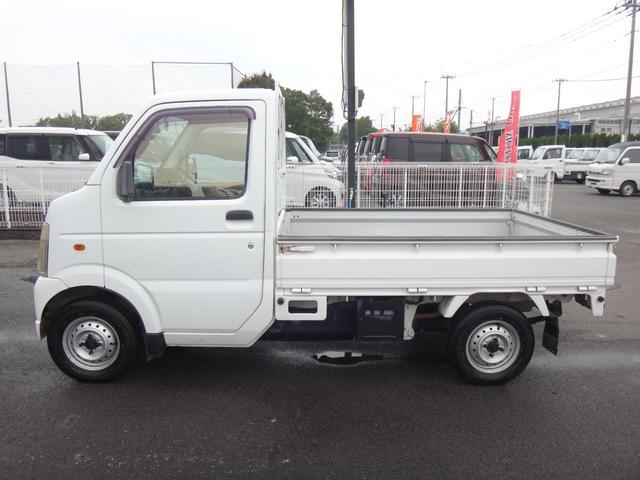 キャリイトラック KCエアコン・パワステ 4WD 5MT 修復歴無 3方開 エアコン パワステ ラジオ LEDヘッドライト ドアバイザー ライトレベライザー タイミングチェーン式(17枚目)