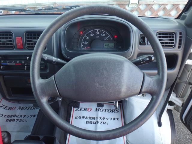 キャリイトラック KCエアコン・パワステ 4WD 5MT 修復歴無 3方開 エアコン パワステ ラジオ LEDヘッドライト ドアバイザー ライトレベライザー タイミングチェーン式(33枚目)