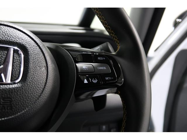 フィット e:HEVRS 禁煙車 センシング デモカー Bluetooth対応コネクトナビ Bカメラ ドラレコ 渋滞追従アダプティブクルーズコントロール ETC フルセグテレビ LEDヘッドランプ 2年間走行無制限保証 半革(14枚目)