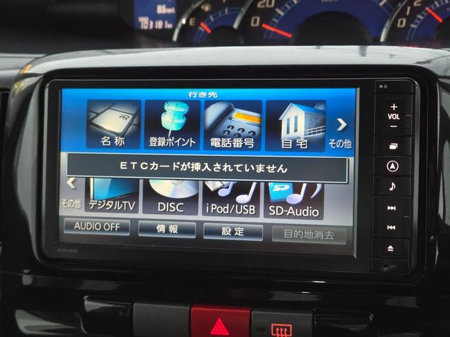 タント カスタムRS ターボ/ローダウン/社外16AW/ナビ/フルセグTV/Bluetooth音楽再生/ETC/Bカメラ/Pスライドドア/スマートキー&メカニカルキー/エンジンスターター/純正サス&15AWスタッドレス付(11枚目)