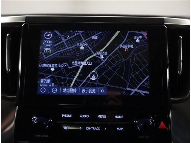 アルファード ２．５Ｓ　Ｃパッケージ　両電動ドア　Ｂモニタ　地デジ　定期点検記録簿　ＤＶＤ再生可能　パノラマルーフ　リアオートエアコン　ナビテレビ　横滑り防止　クルコン　セキュリティ　ＥＴＣ車載器　ＬＥＤヘッドライト　スマートキー　ＡＢＳ（10枚目）