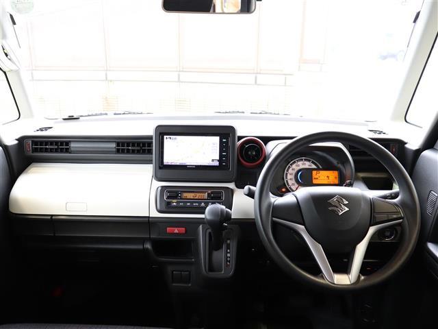 スペーシア ハイブリッドG ワンオーナー バックカメラ ETC 社外ナビ 障害物ソナー セキュリティーアラーム 車線逸脱警報装置 アイドリングS USB接続 Bluetooth音楽 スマートキープッシュスタート ETC装備 PS(3枚目)