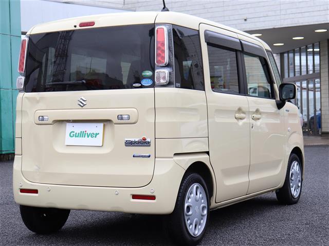 スペーシア ハイブリッドG ワンオーナー バックカメラ ETC 社外ナビ 障害物ソナー セキュリティーアラーム 車線逸脱警報装置 アイドリングS USB接続 Bluetooth音楽 スマートキープッシュスタート ETC装備 PS(4枚目)