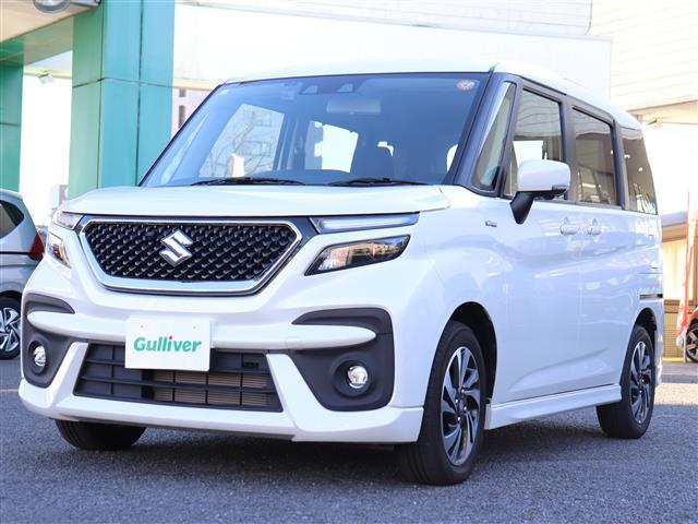 ソリオバンディット ハイブリッドMV 車線逸脱 全周囲モニター エアロ LEDランプ クルコン Wエアバック スマキー サイドエアB フルセグTV オートエアコン オートライト シートヒーター ドライブレコーダー ETC ナビTV ABS(2枚目)