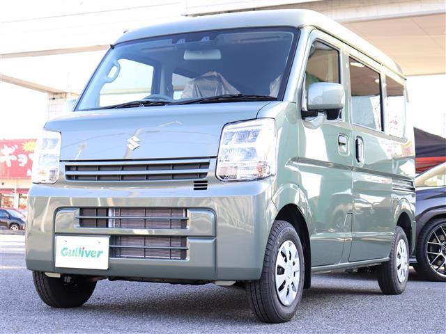 エブリイ PC I-STOP BLUETOOTH Wエアバッグ キーレスエントリーシステム 1オーナー 前席パワーウインドウ 左右スライドドア エアバック LEDヘッド オートエアコン 横滑り防止 ABS Aライト(2枚目)