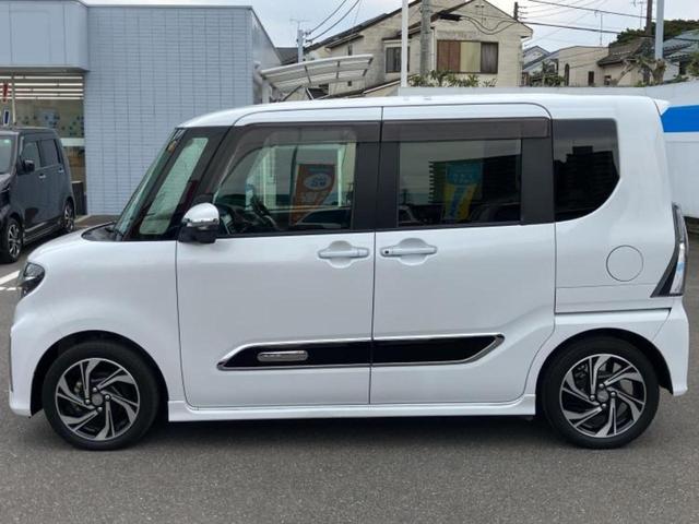 タント カスタムRSスタイルセレクション 新品タイヤ/保証書/社外 9インチ SDナビ/衝突安全装置/両側電動スライドドア/シートヒーター/車線逸脱防止支援システム/ヘッドランプ LED/ETC/EBD付ABS/横滑り防止装置 レーンアシスト(2枚目)