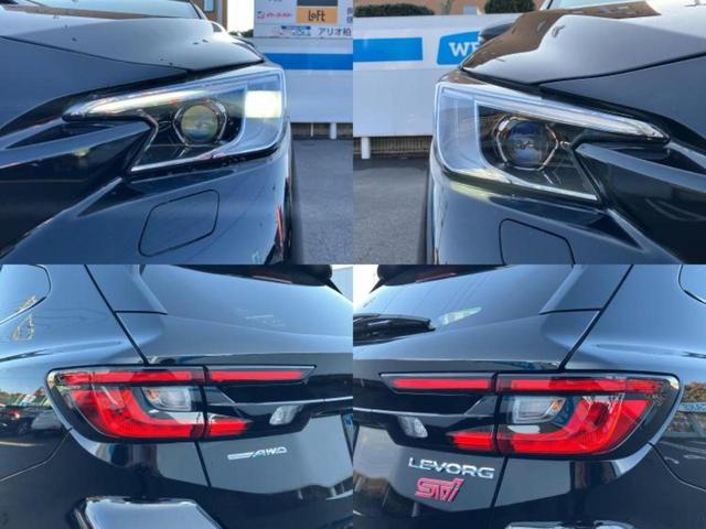 レヴォーグ 4WD STIスポーツR EXブラックインテリアセレクション サンルーフ/保証書/純正 SDナビ/デジタルインナーミラー/シートヒーター/全方位モニター/車線逸脱防止支援システム/シート ハーフレザー/電動バックドア/ヘッドランプ LED/ETC 全周囲カメラ(61枚目)