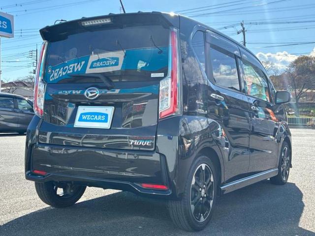 ムーヴ カスタムRSハイパーSA2 新品タイヤ/保証書/純正 8インチ SDナビ/衝突安全装置/車線逸脱防止支援システム/シート ハーフレザー/パーキングアシスト バックガイド/ドライブレコーダー 純正 衝突被害軽減システム DVD再生(3枚目)