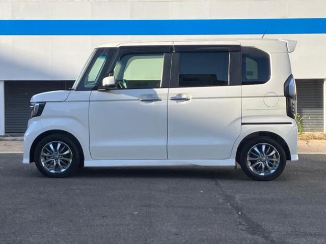 Ｎ－ＢＯＸカスタム Ｌ　新品タイヤ／保証書／純正　８インチ　ＳＤナビ／ホンダセンシング／両側電動スライドドア／シートヒーター　前席／車線逸脱防止支援システム／パーキングアシスト　バックガイド　衝突被害軽減システム　禁煙車（2枚目）