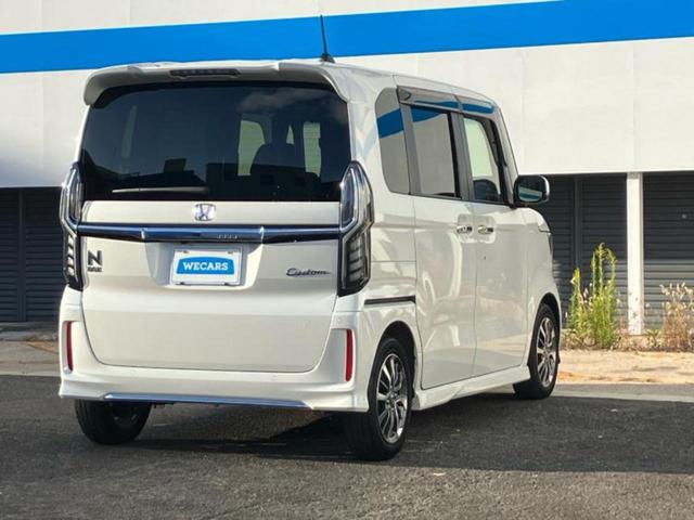 Ｎ－ＢＯＸカスタム Ｌ　新品タイヤ／保証書／純正　８インチ　ＳＤナビ／ホンダセンシング／両側電動スライドドア／シートヒーター　前席／車線逸脱防止支援システム／パーキングアシスト　バックガイド　衝突被害軽減システム　禁煙車（3枚目）