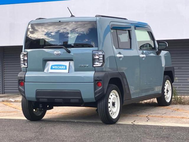 タフト Ｇ　新品タイヤ／ガラスルーフ／保証書／純正　ＳＤナビ／スマートアシスト（トヨタ・ダイハツ）／シートヒーター　前席／パノラマモニター／車線逸脱防止支援システム／ドライブレコーダー　社外　衝突被害軽減システム（3枚目）