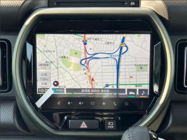 ハスラー タフワイルドターボ 保証書/純正 HDDナビ/セーフティサポート(スズキ)/シートヒーター 前席/全方位モニター用カメラ/車線逸脱防止支援システム/ヘッドランプ LED/USBジャック/Bluetooth接続 禁煙車(9枚目)