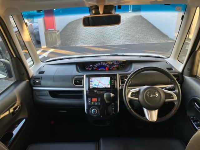 タント カスタムＲＳトップエディションＶＳ　ＳＡ３　新品タイヤ／保証書／純正　ＳＤナビ／衝突安全装置／両側電動スライドドア／シートヒーター／パノラマモニター／車線逸脱防止支援システム／シート　ハーフレザー／ヘッドランプ　ＬＥＤ　衝突被害軽減システム（9枚目）