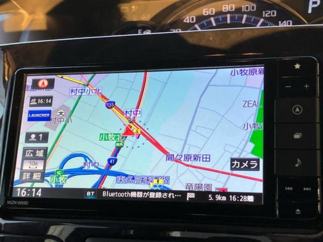 タント カスタムＲＳトップエディションＶＳ　ＳＡ３　新品タイヤ／保証書／純正　ＳＤナビ／衝突安全装置／両側電動スライドドア／シートヒーター／パノラマモニター／車線逸脱防止支援システム／シート　ハーフレザー／ヘッドランプ　ＬＥＤ　衝突被害軽減システム（10枚目）