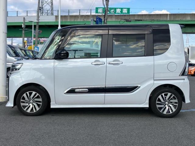 タント カスタムＸ　新品タイヤ／保証書／純正　１０インチ　ナビ／スマートアシスト（トヨタ・ダイハツ）／両側電動スライドドア／車線逸脱防止支援システム／シート　ハーフレザー／ドライブレコーダー　純正　衝突被害軽減システム（2枚目）