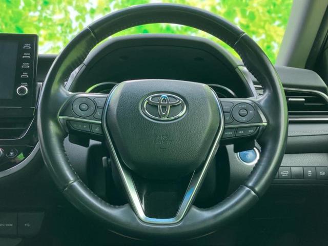 カムリ WSレザーパッケージ 新品タイヤ/保証書/ディスプレイオーディオ+ナビ9インチ/トヨタセーフティセンス/シートヒーター 前席/車線逸脱防止支援システム/シート フルレザー/パーキングアシスト バックガイド 革シート 禁煙車(14枚目)