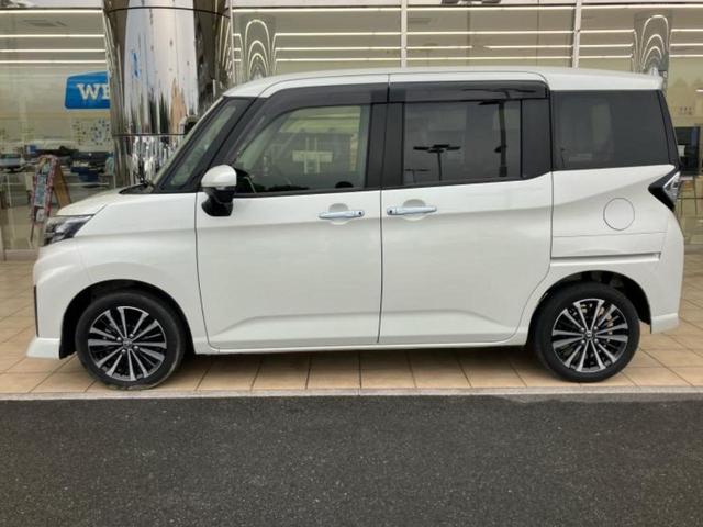 ルーミー カスタムＧ－Ｔ　保証書／純正　９インチ　メモリーナビ／衝突安全装置／両側電動スライドドア／シートヒーター　前席／パノラミックビューモニター／車線逸脱防止支援システム／ドライブレコーダー　前後／ヘッドランプ　ＬＥＤ（2枚目）