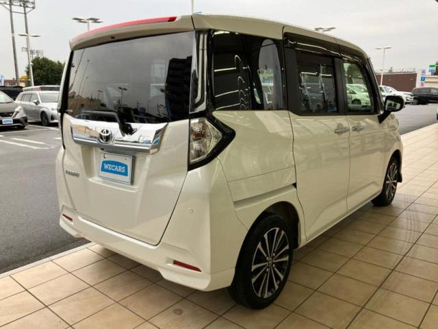 ルーミー カスタムＧ－Ｔ　保証書／純正　９インチ　メモリーナビ／衝突安全装置／両側電動スライドドア／シートヒーター　前席／パノラミックビューモニター／車線逸脱防止支援システム／ドライブレコーダー　前後／ヘッドランプ　ＬＥＤ（3枚目）