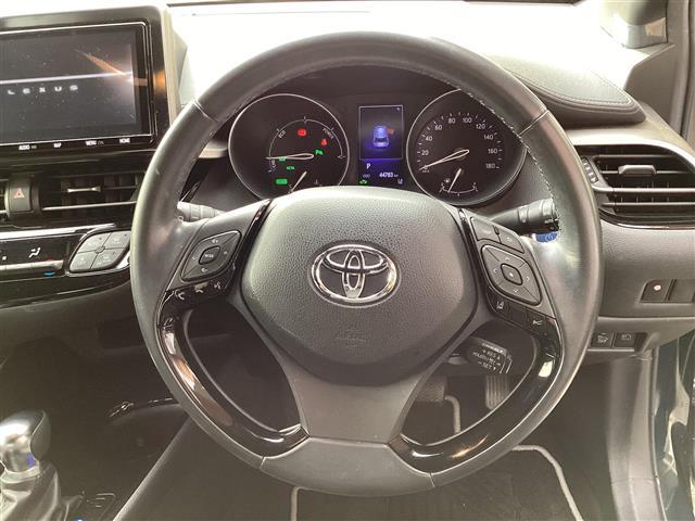 C-HR G モード ネロ 純正SDナビ フルセグ バックカメラ ビルトインETC ハーフレザー パワーシート シートヒーター レーダークルーズコントロール ICS AHB LDA ステアリングスイッチ LEDヘッド BSM(7枚目)