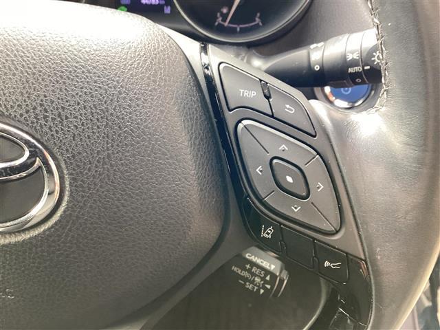 C-HR G モード ネロ 純正SDナビ フルセグ バックカメラ ビルトインETC ハーフレザー パワーシート シートヒーター レーダークルーズコントロール ICS AHB LDA ステアリングスイッチ LEDヘッド BSM(10枚目)