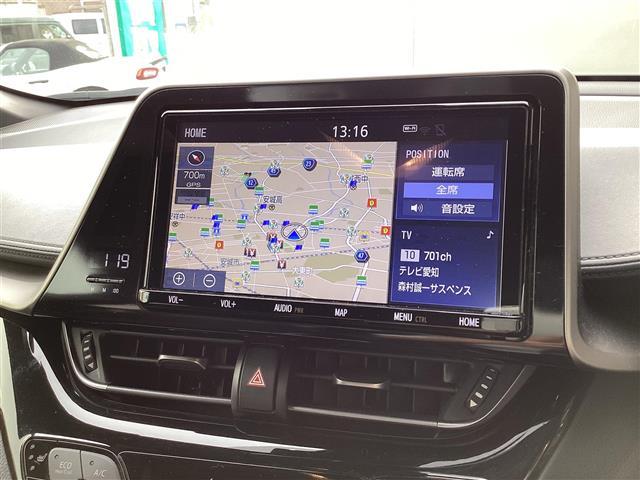 C-HR G モード ネロ 純正SDナビ フルセグ バックカメラ ビルトインETC ハーフレザー パワーシート シートヒーター レーダークルーズコントロール ICS AHB LDA ステアリングスイッチ LEDヘッド BSM(16枚目)