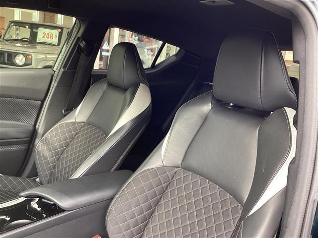 C-HR G モード ネロ 純正SDナビ フルセグ バックカメラ ビルトインETC ハーフレザー パワーシート シートヒーター レーダークルーズコントロール ICS AHB LDA ステアリングスイッチ LEDヘッド BSM(24枚目)