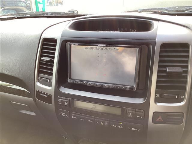 ランドクルーザープラド TXリミテッド ☆写真追加UP☆ ワンオーナー 革シート 社外HDDナビ フルセグ ルーフレール ETC バックカメラ 純正アルミ キーレス オートライト 4WD ワンオーナー 寒冷地仕様 革シート Bモニター(14枚目)