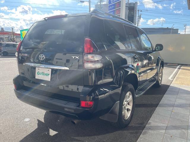 ランドクルーザープラド TXリミテッド ☆写真追加UP☆ ワンオーナー 革シート 社外HDDナビ フルセグ ルーフレール ETC バックカメラ 純正アルミ キーレス オートライト 4WD ワンオーナー 寒冷地仕様 革シート Bモニター(34枚目)