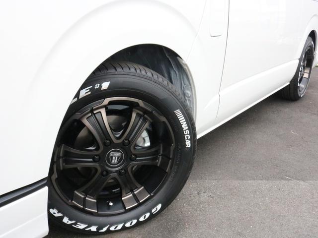 スーパーGL ダークプライムIIワイド ロングボディ カスタムPKG 両側パワースライドドア エアロ Delf03 17インチアルミ ホワイトレター ローダウン ベッドキット車中泊フルフラット ETC SDフルセグナビ パノラミックビュー バックカメラ(51枚目)