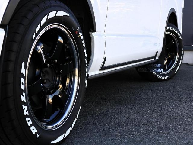 ハイエースバン スーパーGL ダークプライムII 令和4年式ハイエースVダークプライムIIディーゼル4WDアルパイン製Big-x11ナビレイズTE37フロントスタビリアスタビオプティマリーフドラレコクルコン防音断熱ベッドカーテンサイドバー(15枚目)