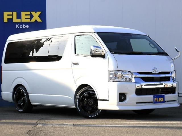 ハイエースワゴン GL ロング 新車ハイエースガソリン2WD内装架装リラクシングカロッツェリア製ナビカロッツェリア製フリップダウンモニターパノラミックビューモニターデジタルインナーミラーパワースライドドアローダウンシートカバー(13枚目)