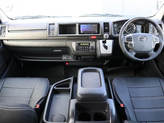 ハイエースワゴン GL ロング 新車ハイエースガソリン2WD内装架装リラクシングカロッツェリア製ナビカロッツェリア製フリップダウンモニターパノラミックビューモニターデジタルインナーミラーパワースライドドアローダウンシートカバー(18枚目)