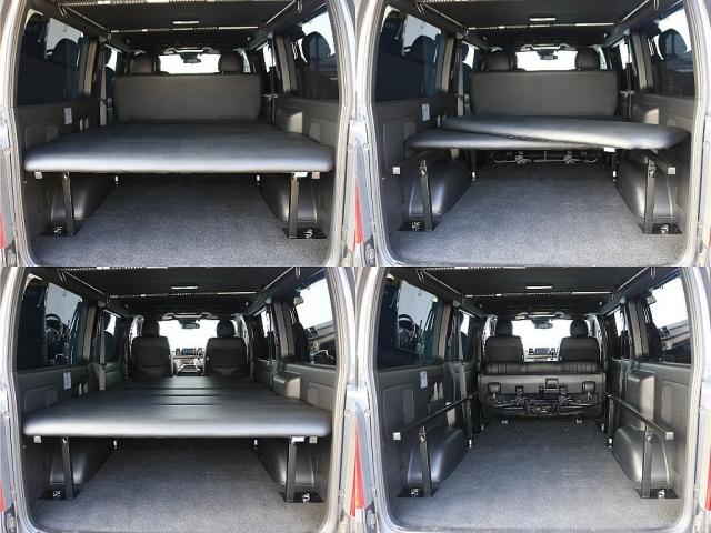 ハイエースバン スーパーＧＬ　ダークプライムＩＩ　令和２年ハイエースディーゼル２ＷＤカラーガンメタリックカロッツェリア製ナビカロッツェリア製フリップダウンモニターオリジナルベッドキット両側パワースライドドアブレーキロック１７インチアルミホイール（2枚目）
