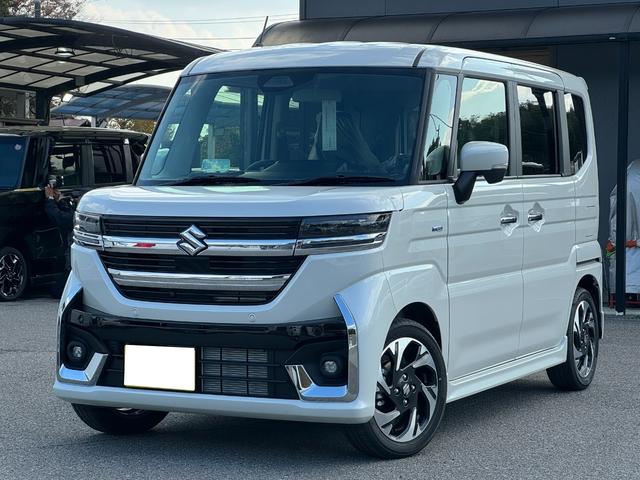 スペーシアカスタム ハイブリッドＸＳターボ　全方位モニター　メモリーナビ　フルセグＴＶ　スズキコネクト対応通信機器　届け出済未使用車　両側パワースライドドア　ステオアリングヒーター　ＨＵＤ　レーダークルーズコントロール　電動パーキング（6枚目）