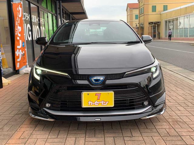 カローラ ハイブリッド ダブルバイビー ワンオーナー・セーフティーセンス・バックモニター・純正ナビ・ETC・リアスポイラー・LEDヘッドライト・モデリスタエアロ(5枚目)