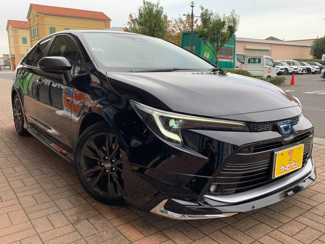 カローラ ハイブリッド ダブルバイビー ワンオーナー・セーフティーセンス・バックモニター・純正ナビ・ETC・リアスポイラー・LEDヘッドライト・モデリスタエアロ(6枚目)