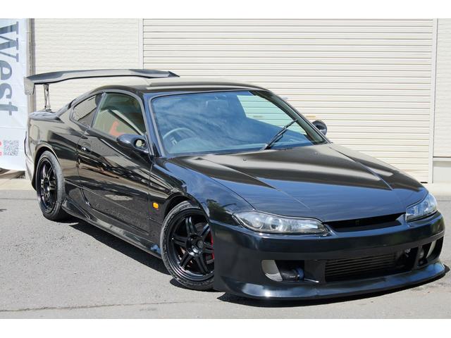 Ｓ１５スペックＲ　日産ＳＲ２０ＤＥＴエンジン　ＫＨ３スーパーブラック　ＦＩＮＡＬ　ＫＯＮＮＥＸＩＯＮフルエアロ　ＧＲｅｄｄｙ前置インタークーラー　ＶＯＬＴＥＸ　３ＤＧＴウイング　ＲＥＣＡＲＯ　ＳＲ３バケットシート(3枚目)