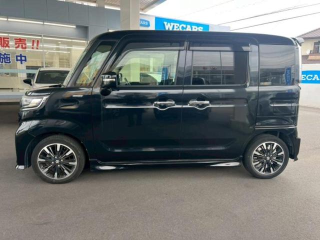 スペーシアカスタム ハイブリッドXSターボ 新品タイヤ/保証書/社外 9インチ SDナビ/衝突安全装置/両側電動スライドドア/シートヒーター/全方位モニター用カメラ/車線逸脱防止支援システム/シート ハーフレザー 衝突被害軽減システム 禁煙車(2枚目)