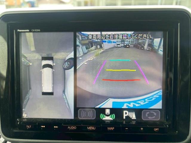 スペーシアカスタム ハイブリッドXSターボ 新品タイヤ/保証書/社外 9インチ SDナビ/衝突安全装置/両側電動スライドドア/シートヒーター/全方位モニター用カメラ/車線逸脱防止支援システム/シート ハーフレザー 衝突被害軽減システム 禁煙車(10枚目)