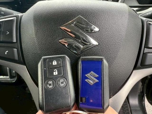 スペーシアカスタム ハイブリッドXSターボ 新品タイヤ/保証書/社外 9インチ SDナビ/衝突安全装置/両側電動スライドドア/シートヒーター/全方位モニター用カメラ/車線逸脱防止支援システム/シート ハーフレザー 衝突被害軽減システム 禁煙車(18枚目)